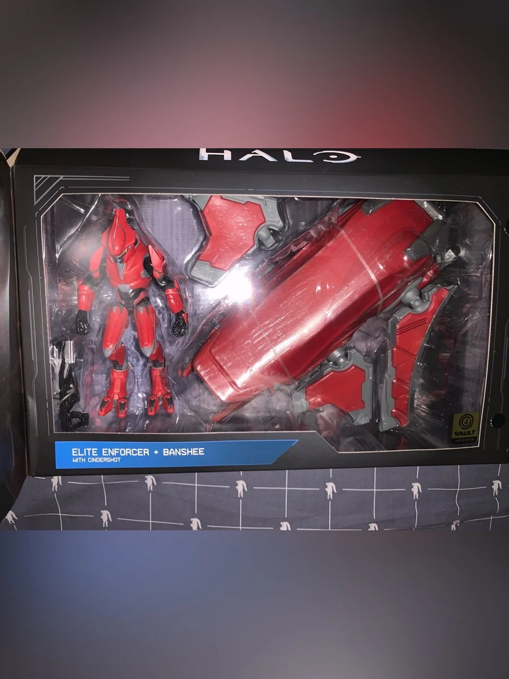 Halo Red Covenant Ghost & Elite Action Set Red